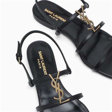 ysl casandra|saint laurent cassandra flat sandals.